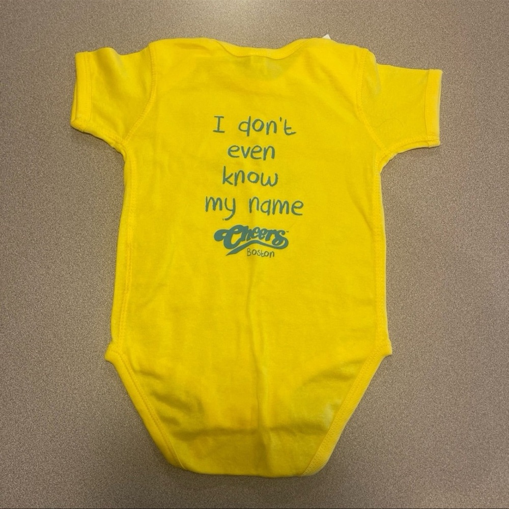 Yellow Baby duck bodysuit from Cheers Store in Boston - size 18 months